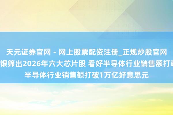 天元证券官网 - 网上股票配资注册_正规炒股官网杠杆开户 好意思银筛出2026年六大芯片股 看好半导体行业销售额打破1万亿好意思元